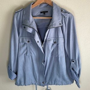Staccato light blue cropped women’s jacket | size large